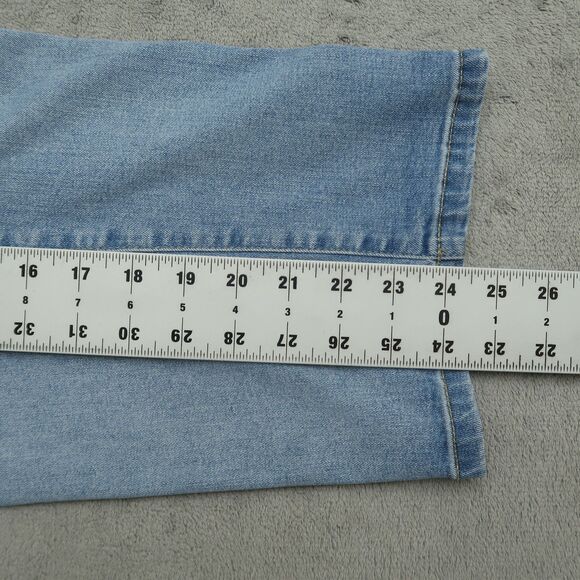 Lane Bryant Jeans Womens Size 16 Blue Mid-Rise-Rise Boyfriend Capri 24.5" Inseam - Picture 4 of 16
